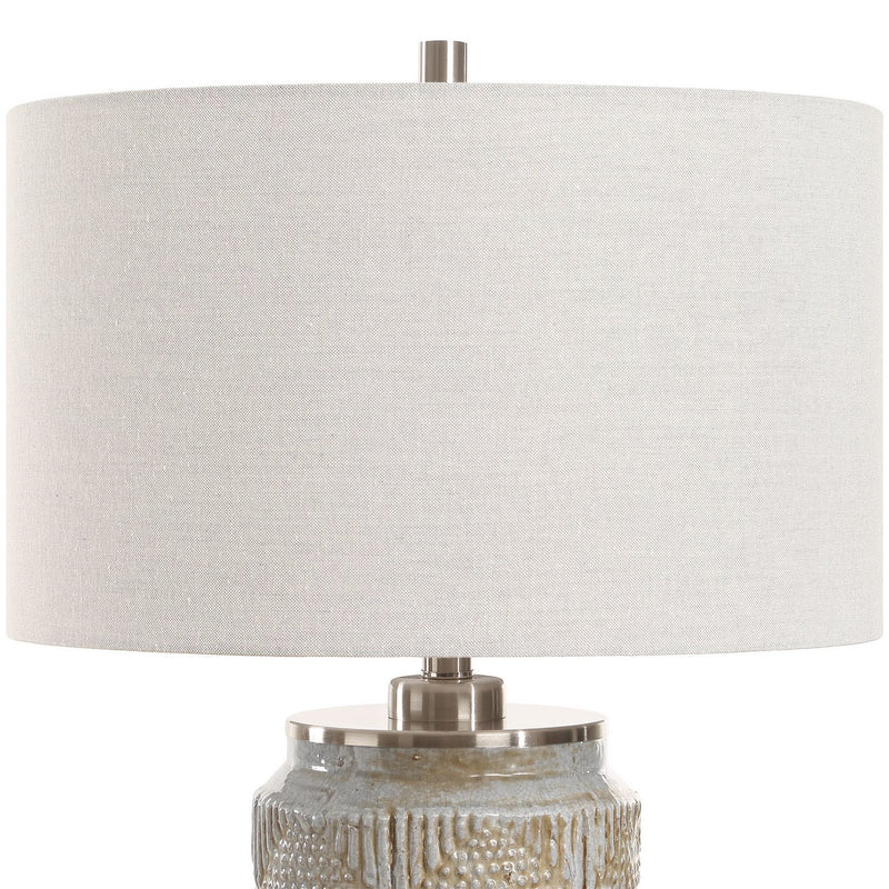 Uttermost 30464 One Light Table Lamp, Brushed Nickel