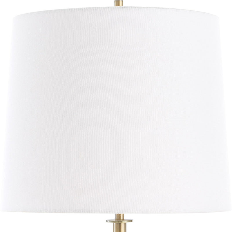 Uttermost 30467 One Light Buffet Lamp, Brushed Brass