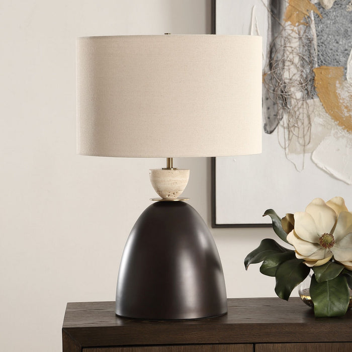Uttermost 30468-1 One Light Table Lamp, Dark Bronze