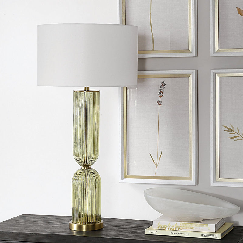 Uttermost 30471 One Light Table Lamp, Brass