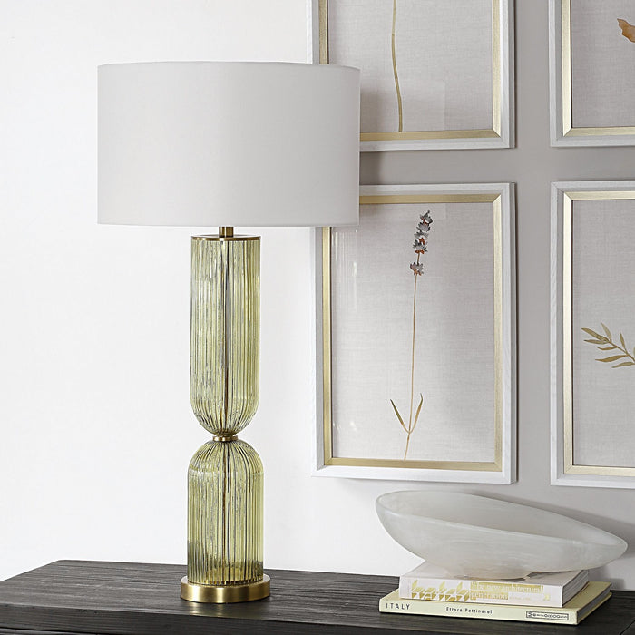 Uttermost 30471 One Light Table Lamp, Brass