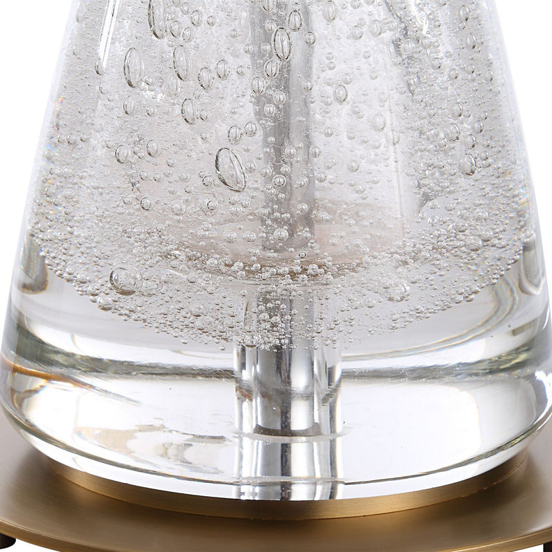 Uttermost 30480-1 One Light Buffet Lamp, Antique Brass