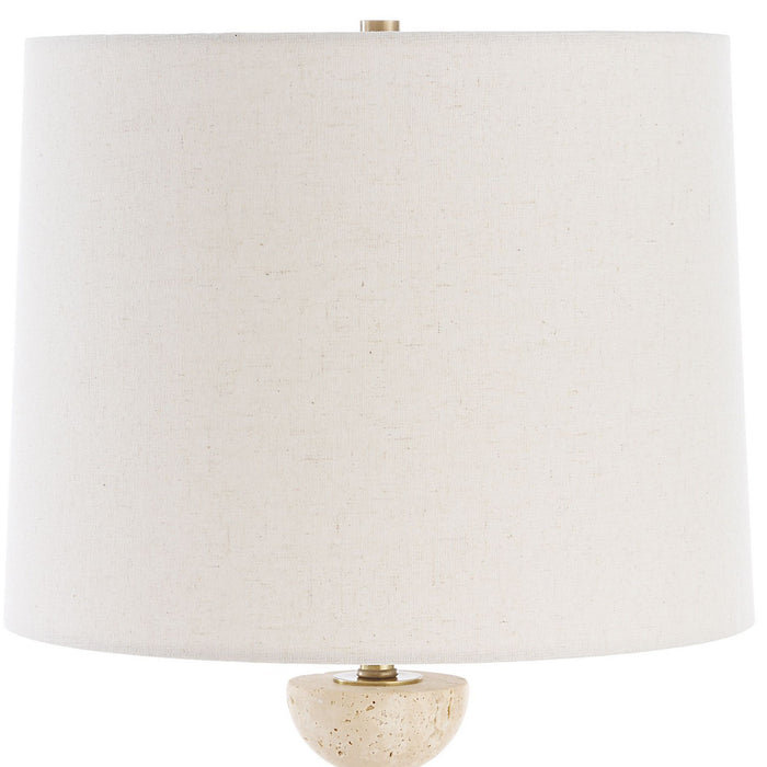 Uttermost 30481-1 One Light Buffet Lamp, Brushed Brass