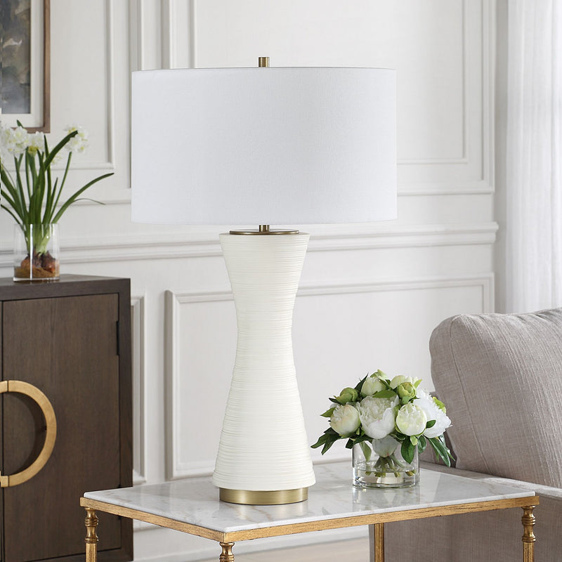 Uttermost 30482 One Light Table Lamp, Antique Brass