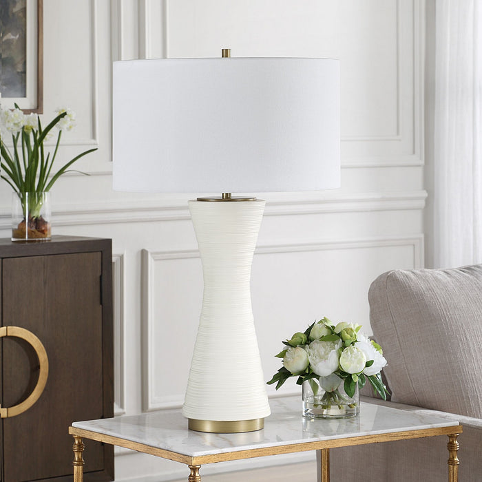 Uttermost 30482 One Light Table Lamp, Antique Brass