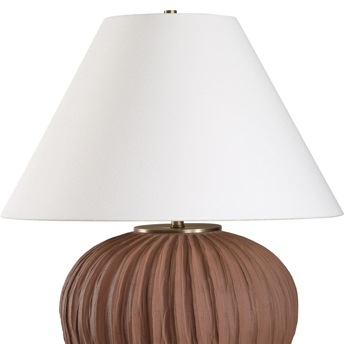 Uttermost 30489 One Light Table Lamp, Antique Brass