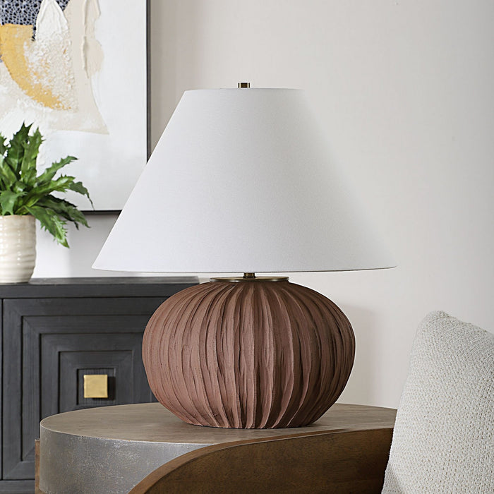 Uttermost 30489 One Light Table Lamp, Antique Brass