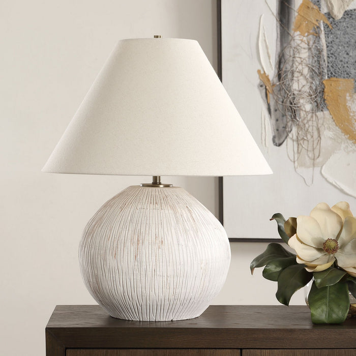 Uttermost 30490 One Light Table Lamp, Antique Brass