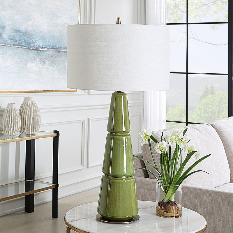 Uttermost 30502 One Light Table Lamp, Antique Brass