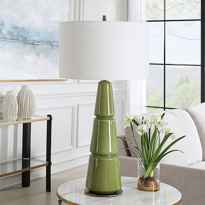 Uttermost 30502 One Light Table Lamp, Antique Brass