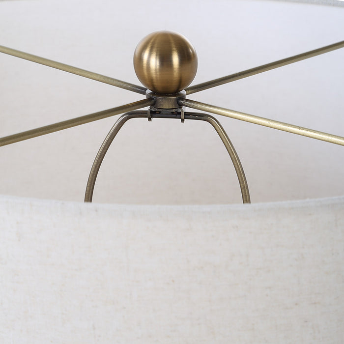 Uttermost 30503 One Light Table Lamp, Brass