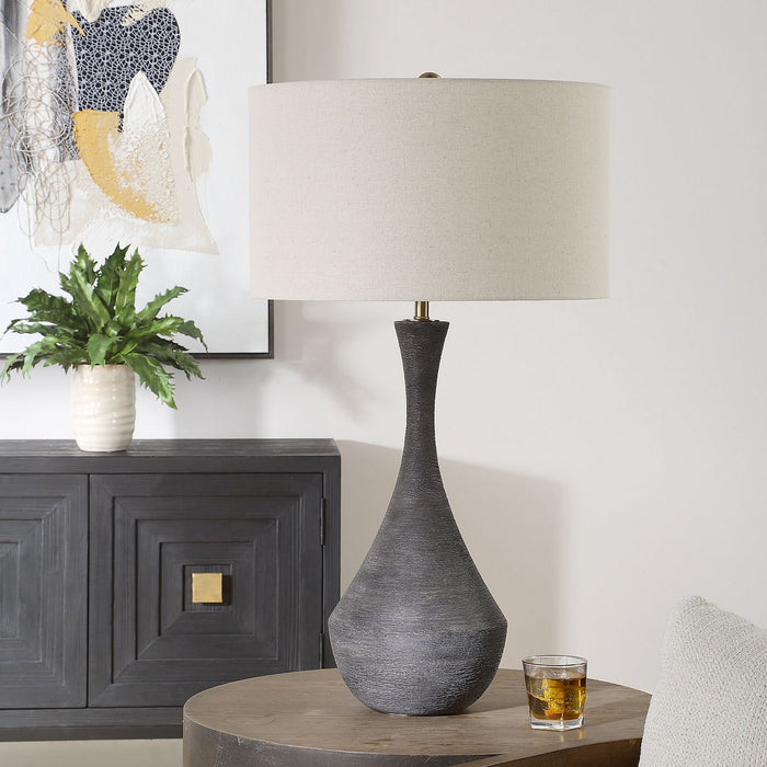 Uttermost 30503 One Light Table Lamp, Brass
