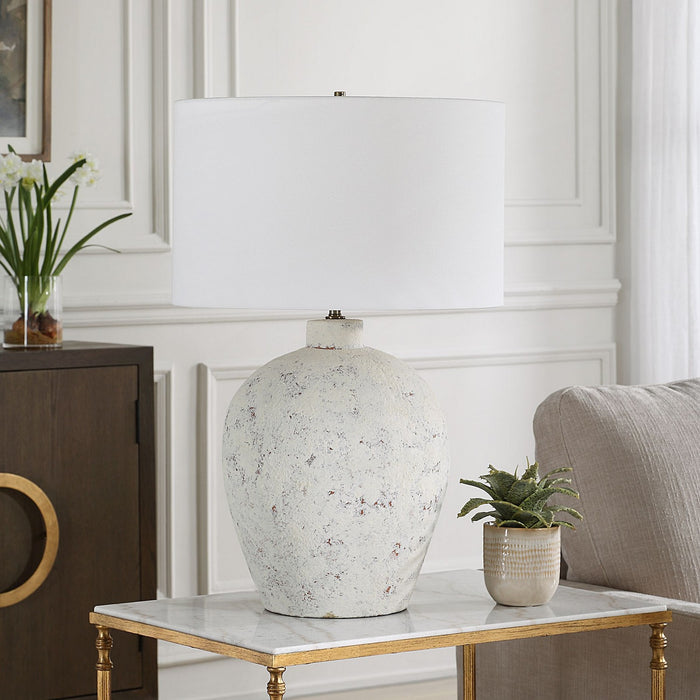Uttermost 30508-1 One Light Table Lamp, Brushed Brass