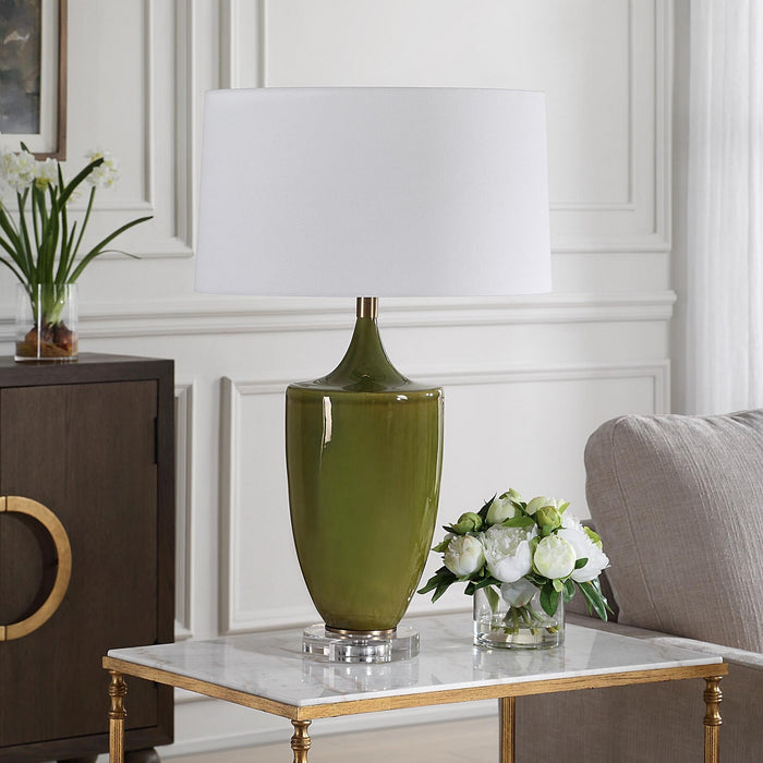 Uttermost 30510-1 One Light Table Lamp, Brass