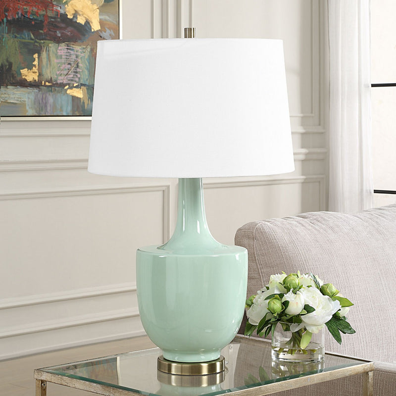 Uttermost 30512-1 One Light Table Lamp, Antique Brass