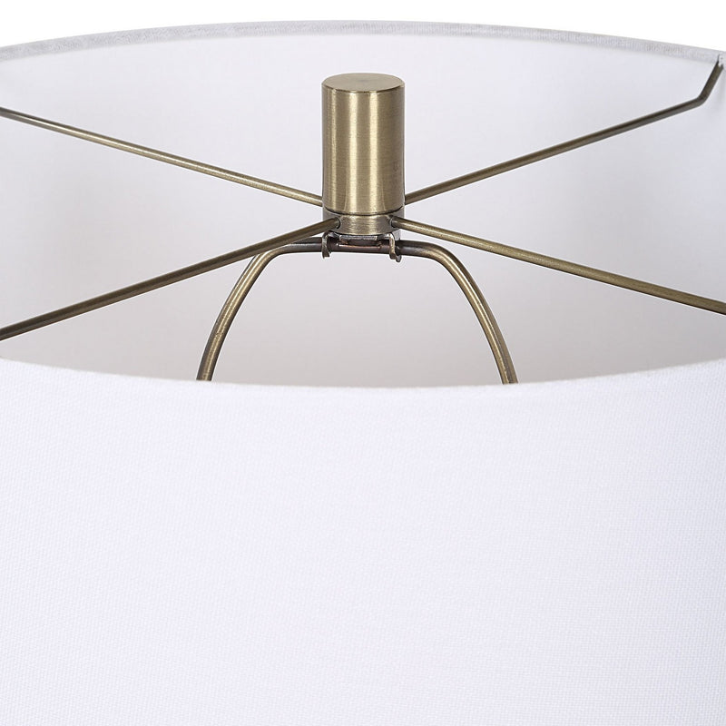 Uttermost 30514-1 One Light Table Lamp, Antique Brass
