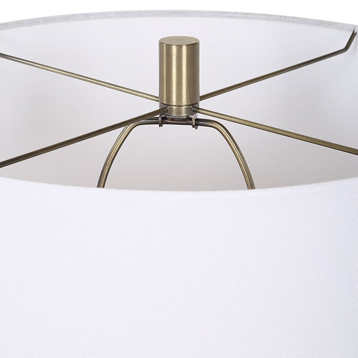 Uttermost 30514-1 One Light Table Lamp, Antique Brass