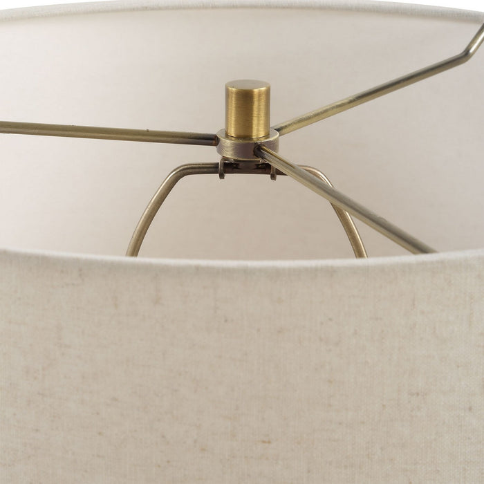 Uttermost 30517 One Light Table Lamp, Antique Brass
