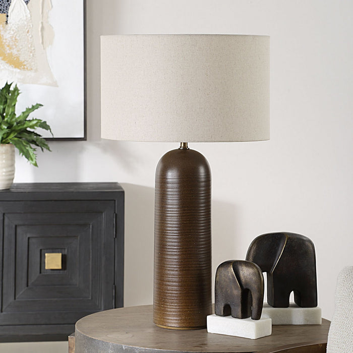 Uttermost 30521 One Light Table Lamp, Brass