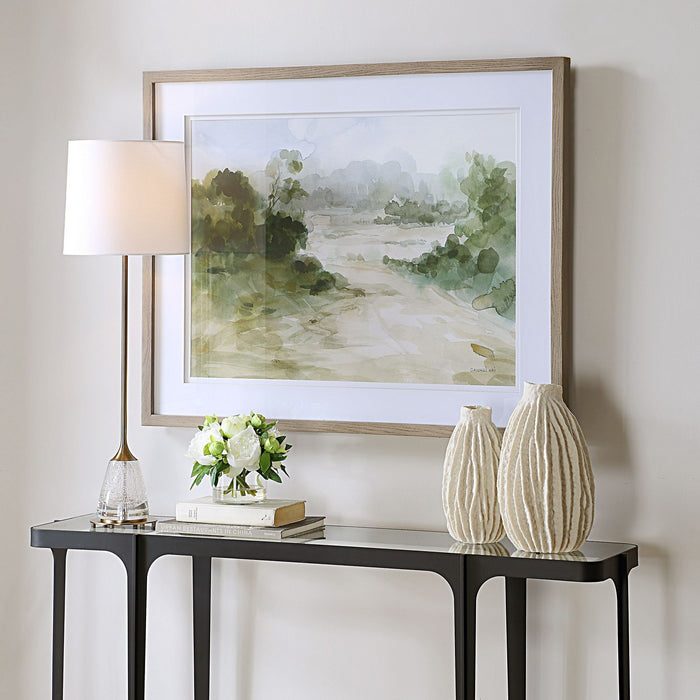 Uttermost 32381 Landscape Print, Pine Wood