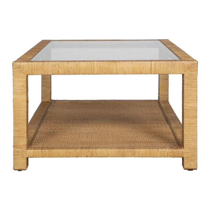 Uttermost 50050 Coffee Table, Natural Rattan