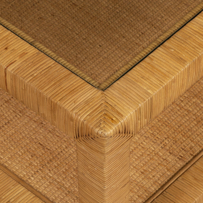 Uttermost 50050 Coffee Table, Natural Rattan