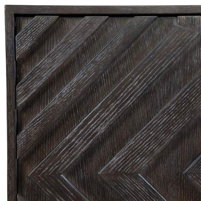 Uttermost 50054 Cabinet, Brushed Gold