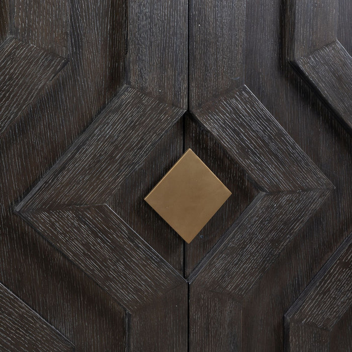 Uttermost 50054 Cabinet, Brushed Gold