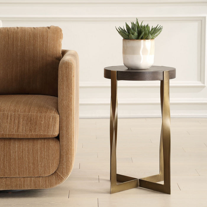 Uttermost 50061 Accent Table, Brass
