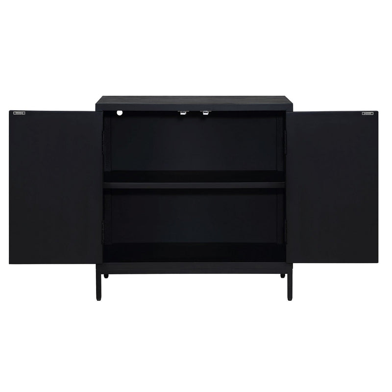 Uttermost 50063 Cabinet, Black Matte
