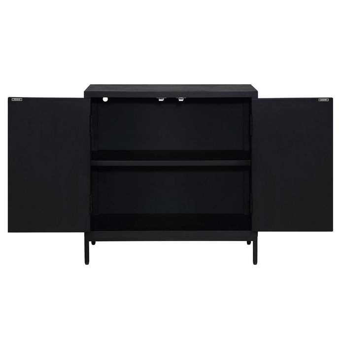 Uttermost 50063 Cabinet, Black Matte