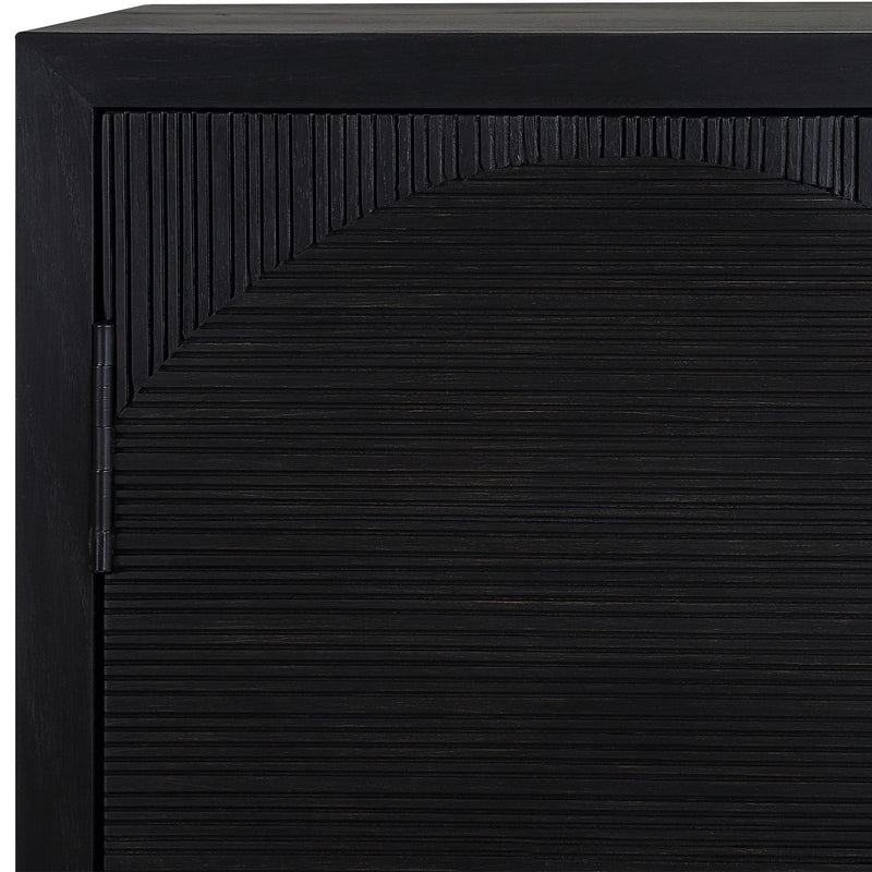 Uttermost 50063 Cabinet, Black Matte