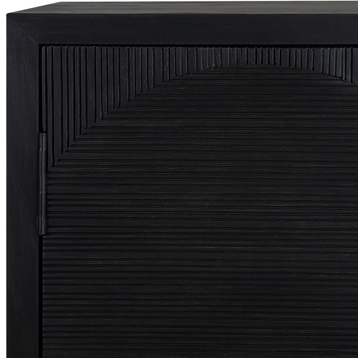 Uttermost 50063 Cabinet, Black Matte
