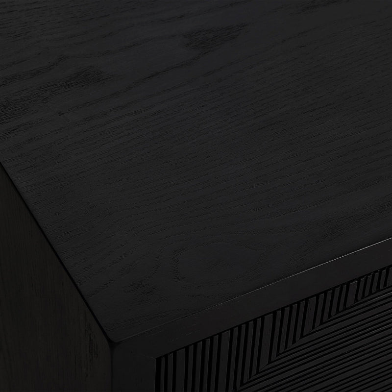 Uttermost 50063 Cabinet, Black Matte