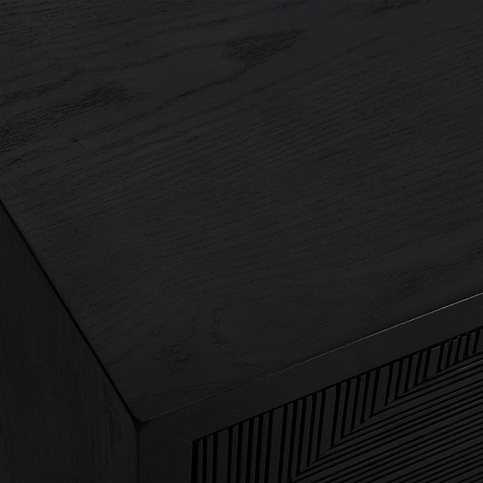 Uttermost 50063 Cabinet, Black Matte