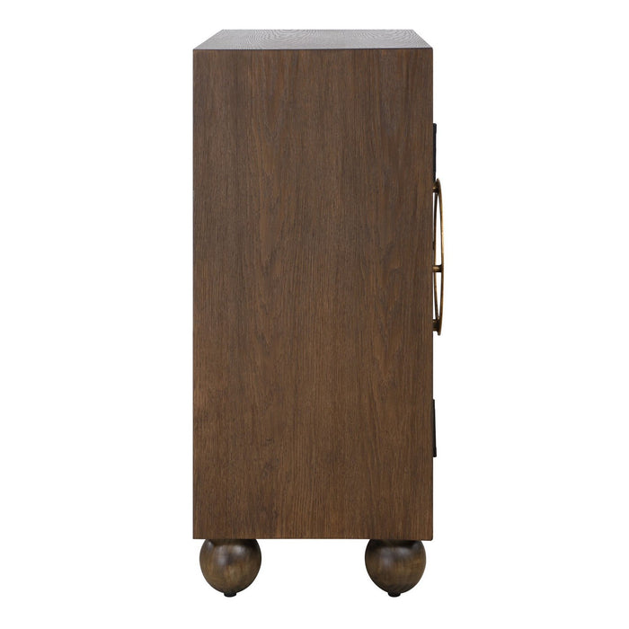 Uttermost 50090 Cabinet, Warm Brass