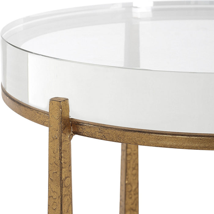 Uttermost 50091 Accent Table, Antique Gold