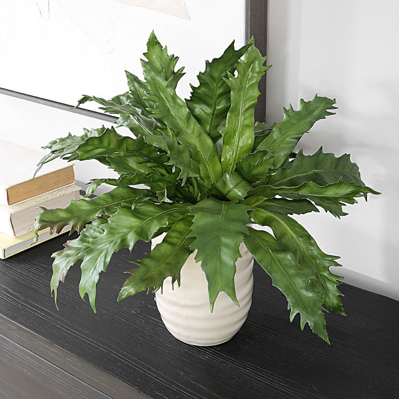 Uttermost 60229 Glazed Pot, Textured Tan