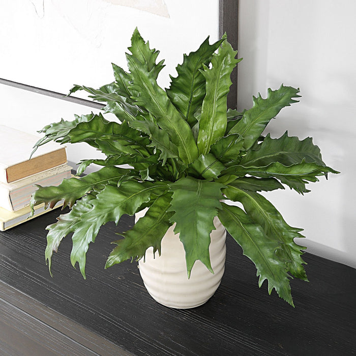 Uttermost 60229 Glazed Pot, Textured Tan
