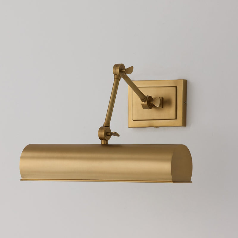 Capital Lighting 653711AD One Light Wall Sconce, Aged Brass