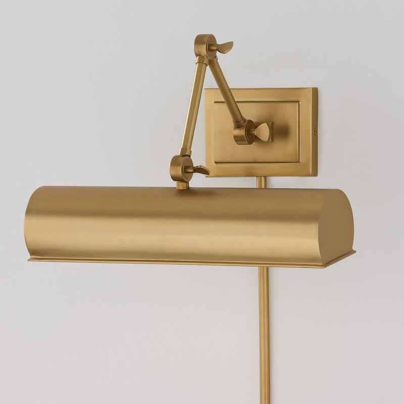 Capital Lighting 653711AD One Light Wall Sconce, Aged Brass