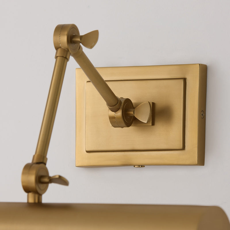 Capital Lighting 653711AD One Light Wall Sconce, Aged Brass