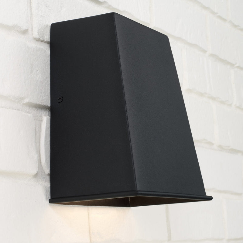 Capital Lighting 955011BK-LD One Light Outdoor Wall Lantern, Black