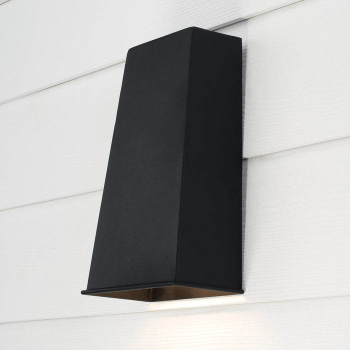 Capital Lighting 955012BK-LD One Light Outdoor Wall Lantern, Black