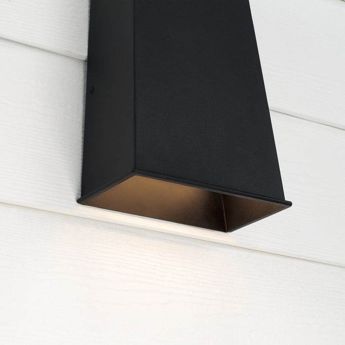 Capital Lighting 955012BK-LD One Light Outdoor Wall Lantern, Black
