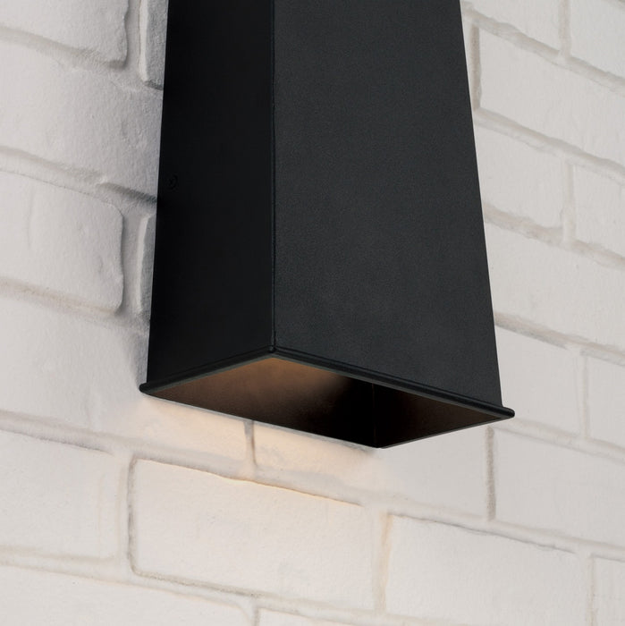 Capital Lighting 955013BK-LD One Light Outdoor Wall Lantern, Black