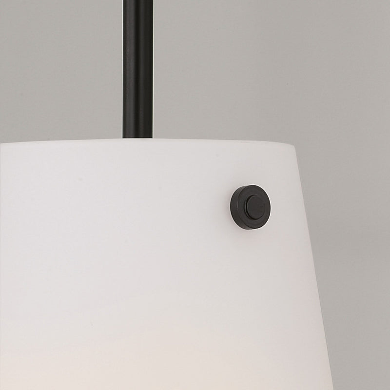 Capital Lighting 355211MB One Light Pendant, Matte Black