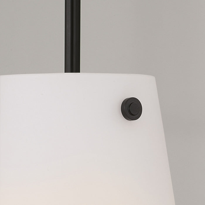 Capital Lighting 355211MB One Light Pendant, Matte Black