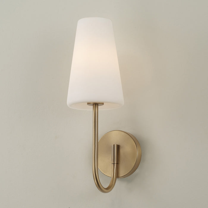 Capital Lighting 655211AD-550 One Light Wall Sconce, Aged Brass