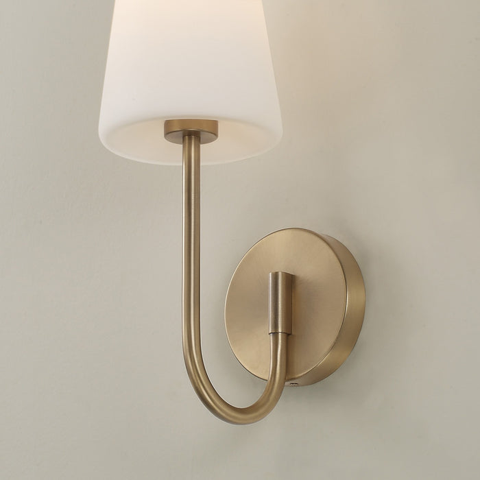 Capital Lighting 655211AD-550 One Light Wall Sconce, Aged Brass